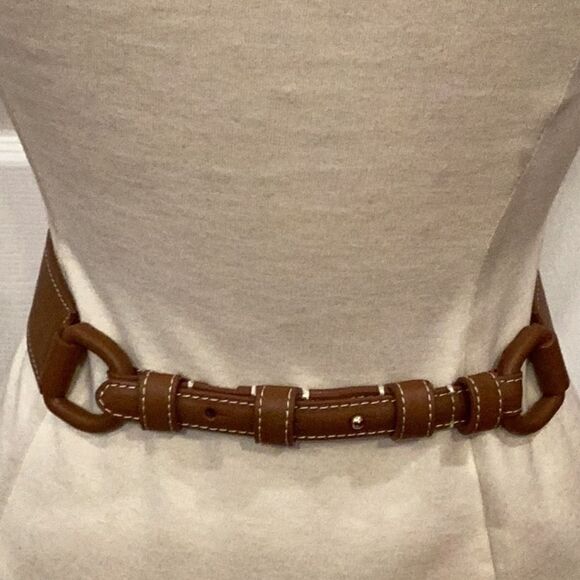 Talbots Equestrian Brown Split Leather Belt Size Small - Picture 2 of 12